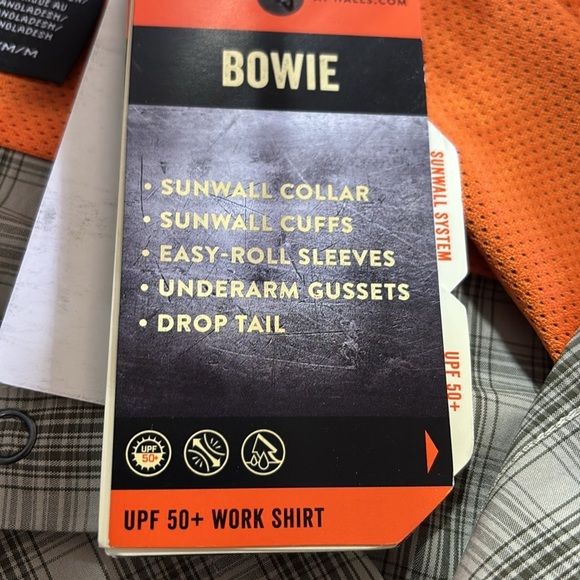 Walls Bowie UPF 50+ work,flex,moisture wick,under arm gussets,drop tail,pockets - Picture 11 of 15